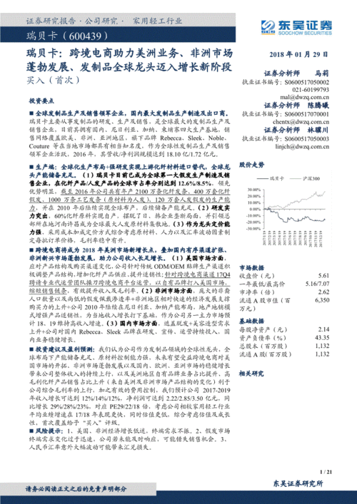 瑞貝卡(600439): 全球發制品龍頭，跨境電商與非洲市場雙輪驅動，邁入增長新階段